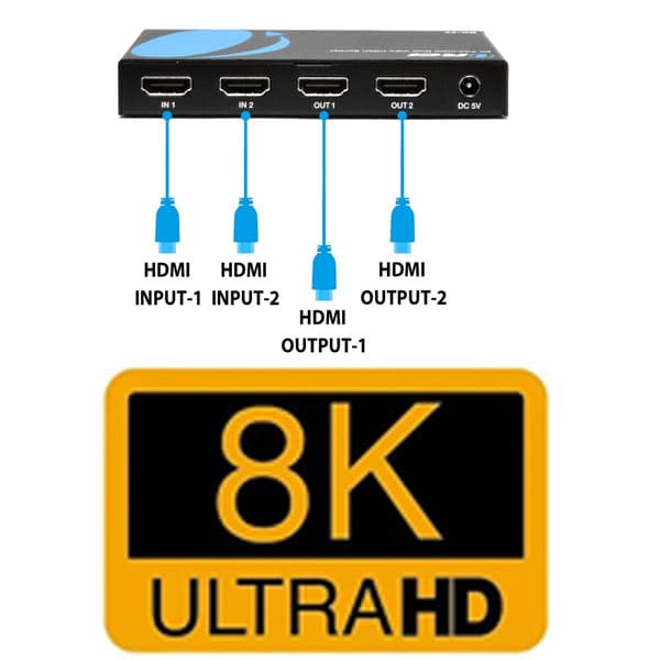 سوئیچ 2 پورت HDMI فرانت مدل FN-S821 V2.1 8K — تصویر ۷
