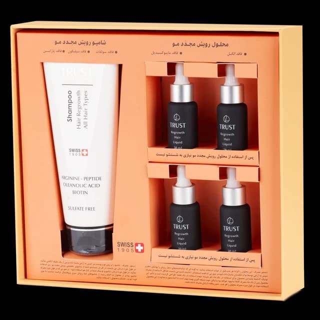 کیت تخصصی رشد مجدد موی سر تراست با تاییدیه Swiss Fine Cosmetic — تصویر ۴