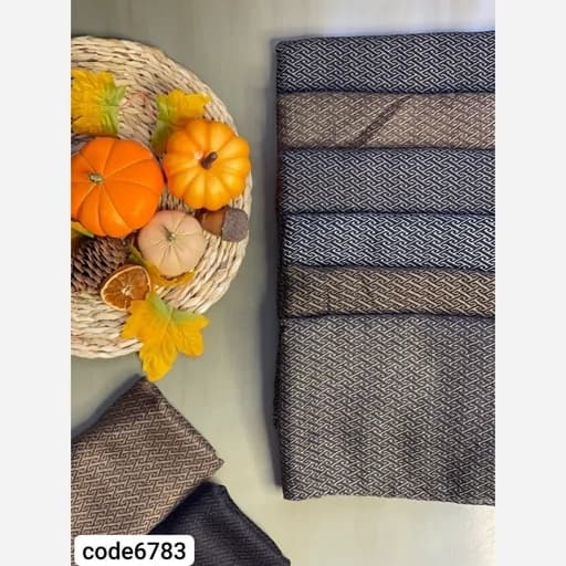شال روسری نخی کشمیری قواره 190 در 70 مناسب استایل های رسمی و روزمره arad6783 — تصویر ۲