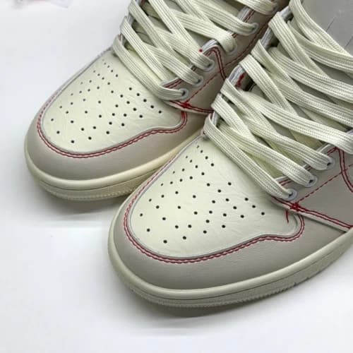 کفش کتونی نایک ایر جردن وان ساقدار رترو فانتوم جیم رد Nike Air Jordan 1 High Retro Phantom Gym Red — تصویر ۷