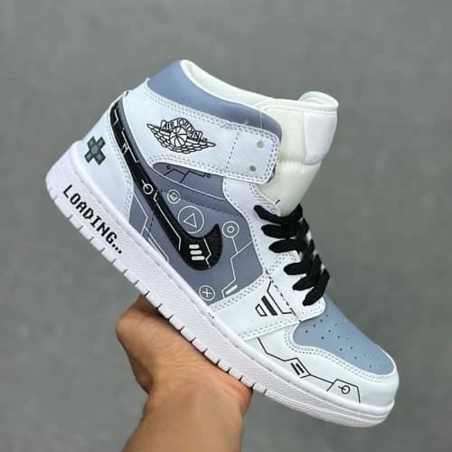 کفش کتونی نایک ایر جردن 1 شبنما پلی استیشن Nike Air Jordan1 PLAY STATION — تصویر ۶