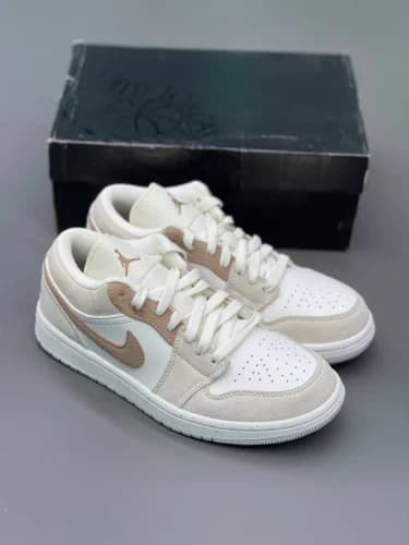 کفش کتونی نایک ایر جردن 1 لو کرم قهوه ای Nike Air Jordan 1 Low SE Legend Light Brown — تصویر ۶