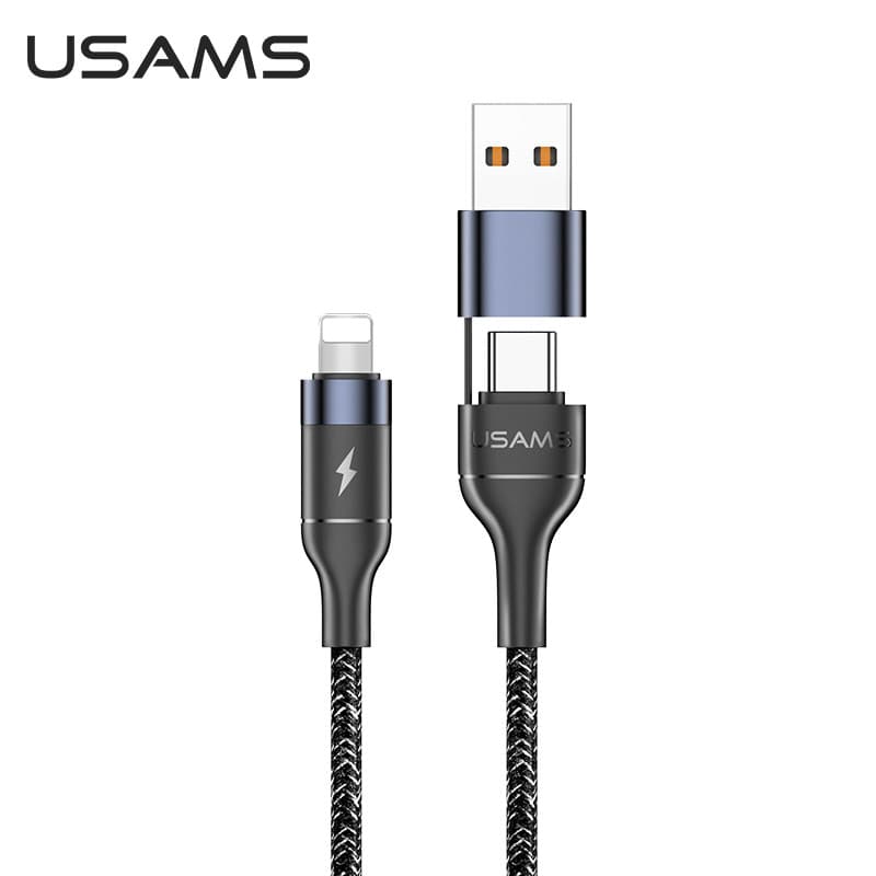 کابل تبدیل USB / USB-C به لایتنینگ یوسمز مدل US-SJ404 طول 1.2 متر — تصویر ۶
