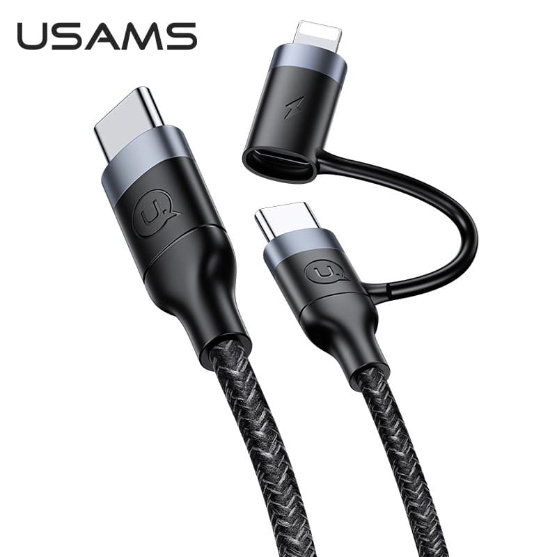 کابل تبدیل USB / USB-C به لایتنینگ یوسمز مدل US-SJ404 طول 1.2 متر — تصویر ۳