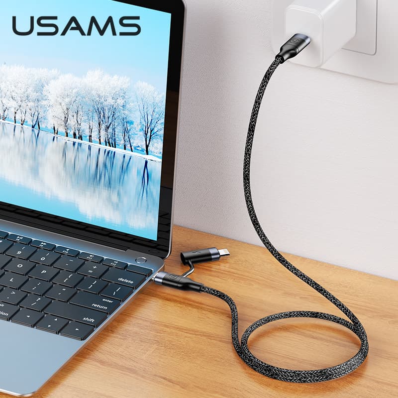 کابل تبدیل USB / USB-C به لایتنینگ یوسمز مدل US-SJ404 طول 1.2 متر — تصویر ۵