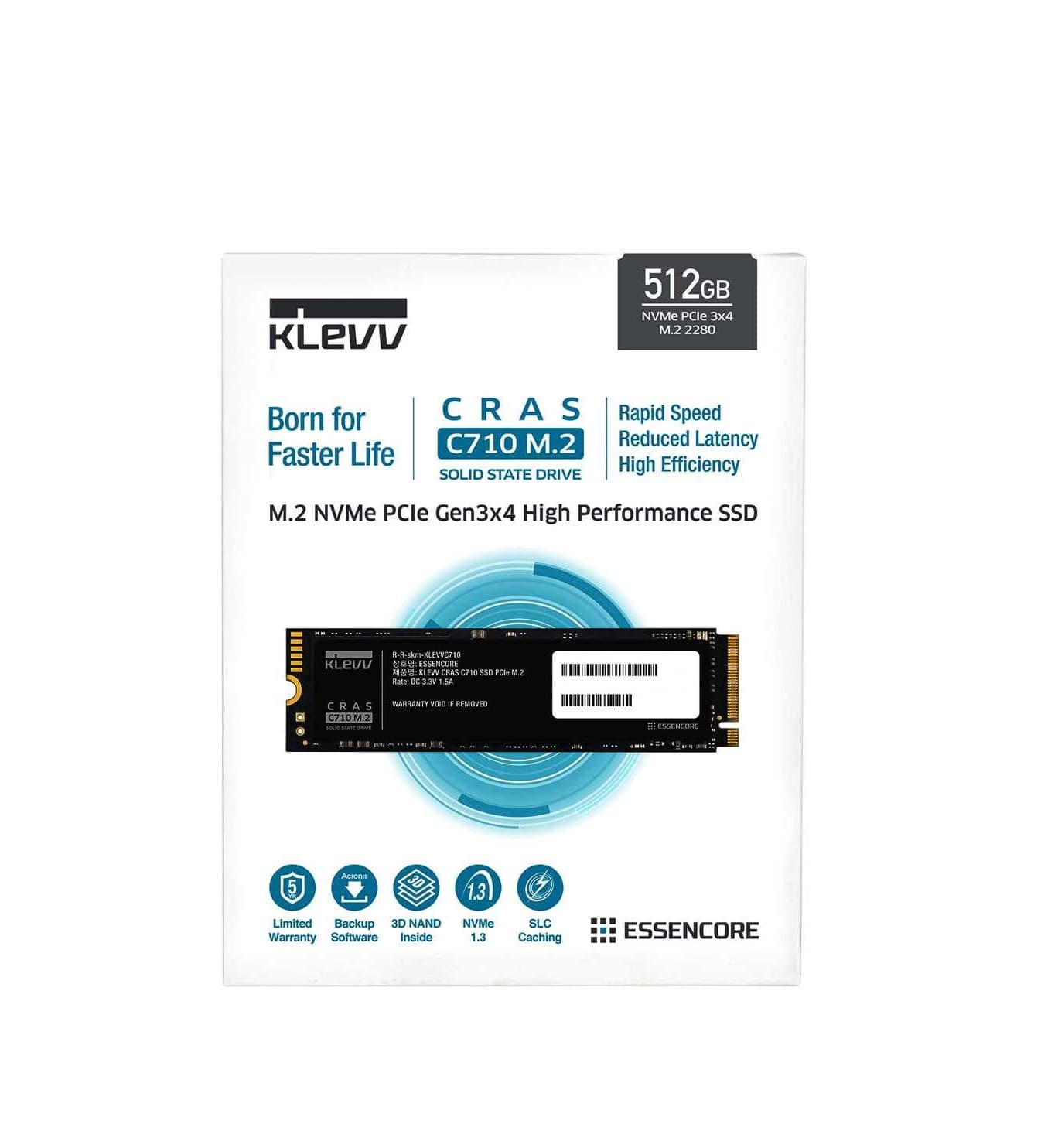 حافظه SSD کلو KLEVV CRAS C710 512GB M.2 — تصویر ۳