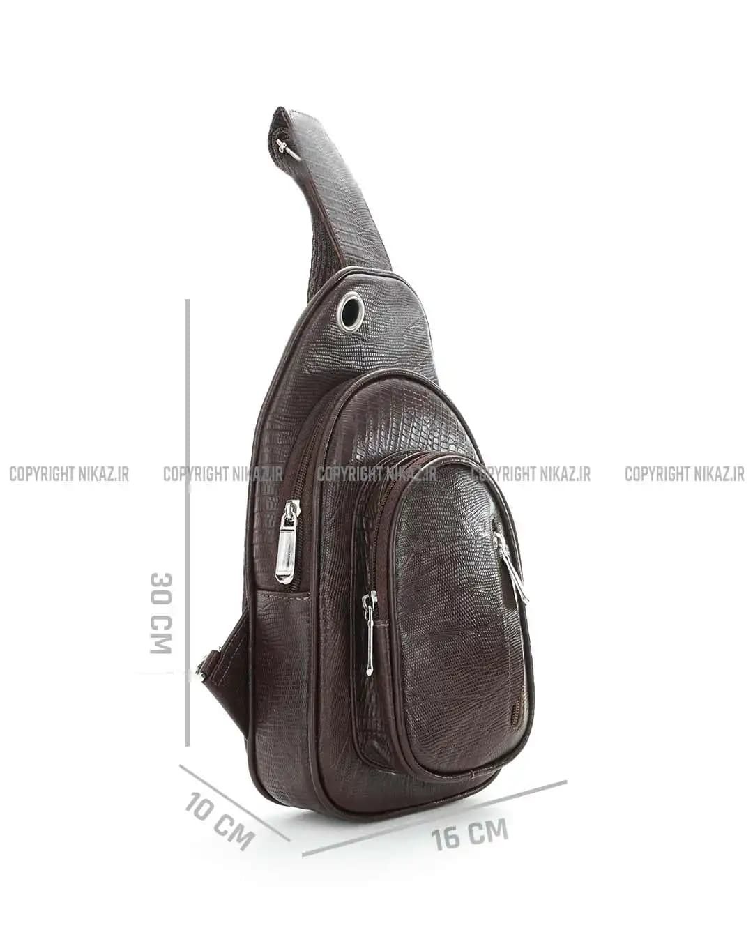 کیف کراس بادی مردانه چرم طبیعی مدل کیان کد 2512 — تصویر ۳