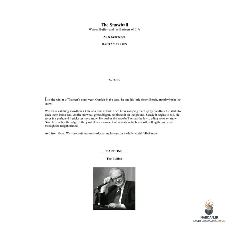 کتاب The Snowball (گلوله برفی) نسخه انگلیسی PDF | آلیس شرودر — تصویر ۳