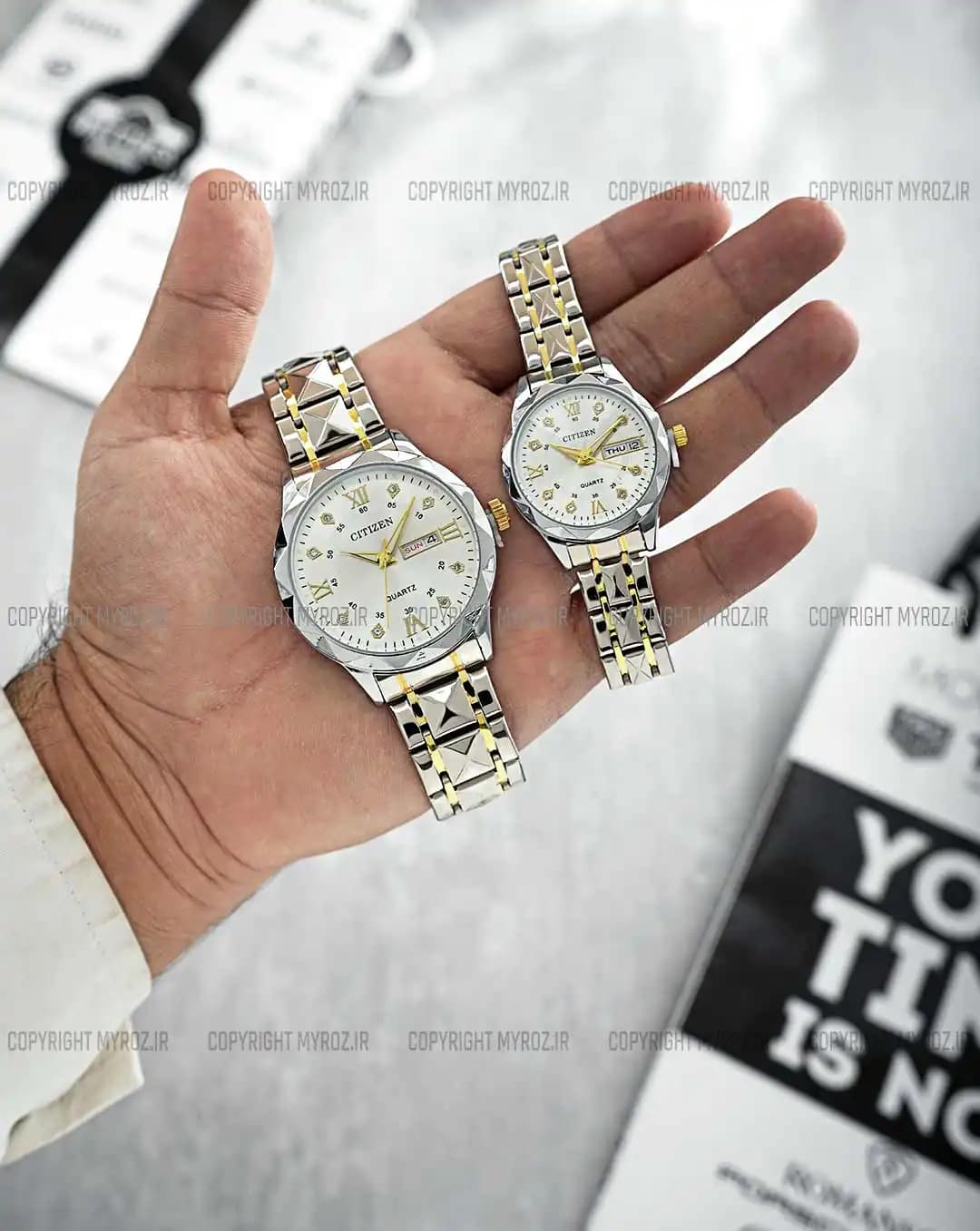 ست ساعت مچی سیتیزن CITIZEN مدل VIP کد 2447 — تصویر ۲