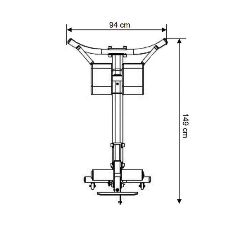 نیمکت فیله کمر استیل فلکس 90 درجه Steel Flex NRCH — تصویر ۳
