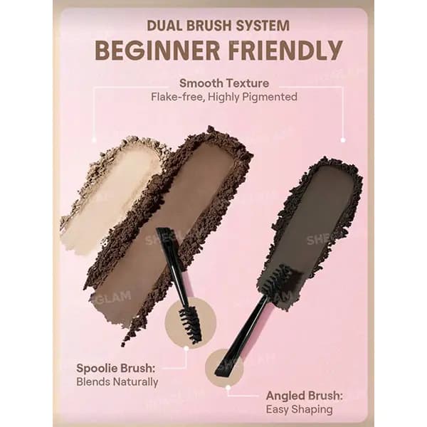 پالت سایه ابرو ۳ رنگ Puff Brow شیگلم — تصویر ۱۱