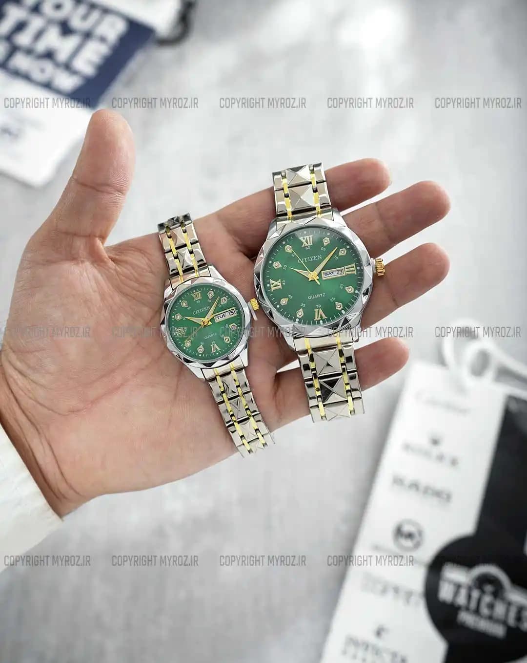 ست ساعت مچی سیتیزن CITIZEN مدل VIP کد 2438 — تصویر ۲