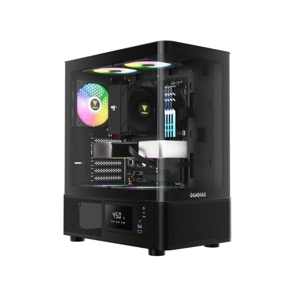 کیس کامپیوتر گیم دیاس مدل ATLAS E2 CG BK