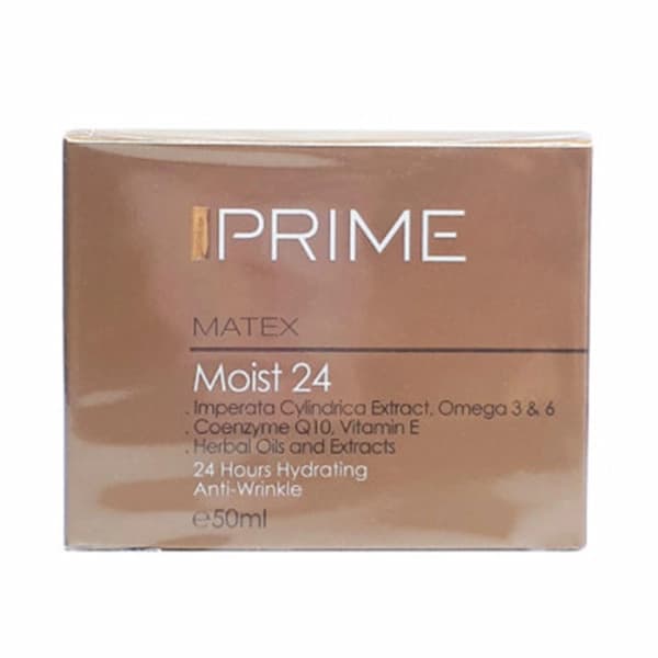 کرم مرطوب کننده 24 ساعته پرایم مدل matex حجم 50 میلی لیتر — تصویر ۲