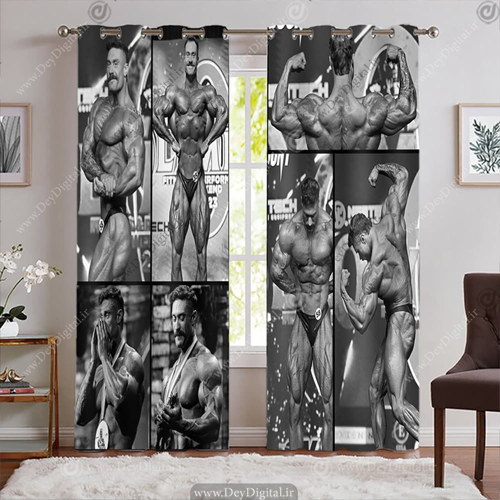 پرده چاپی طرح بدنسازی حرفه ای کریس بامستد WA-2627