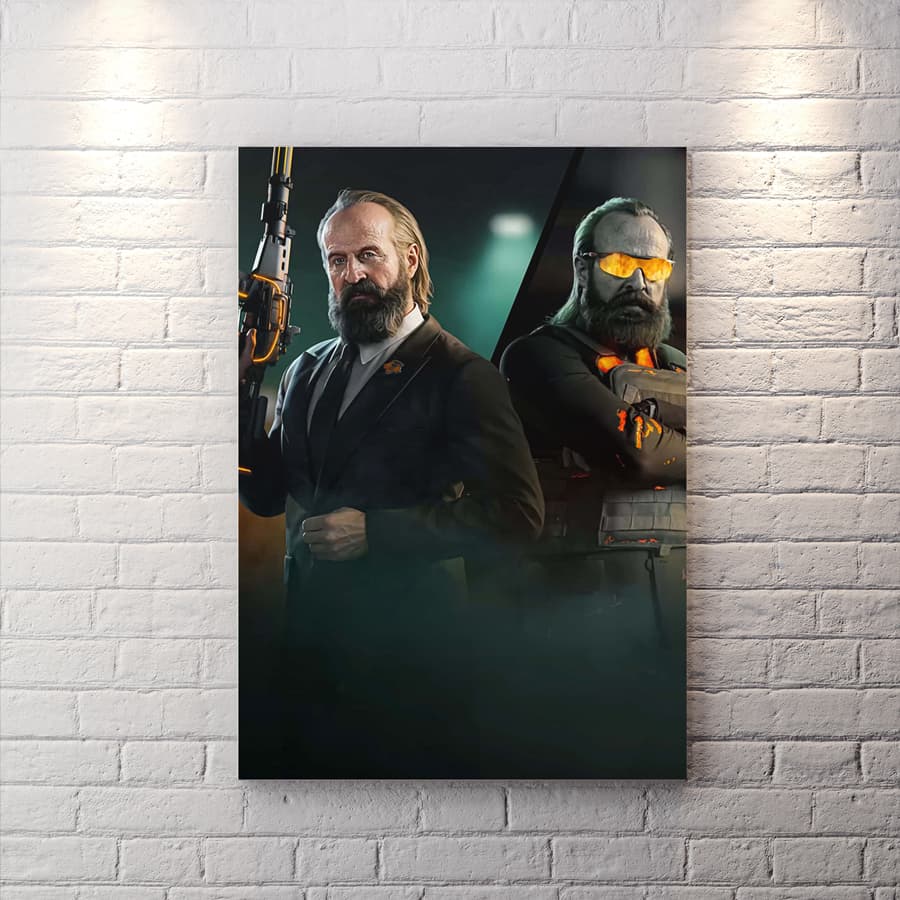 تابلو گیمینگ طرح اسکین peter stormare در بازی کالاف WAs-2380