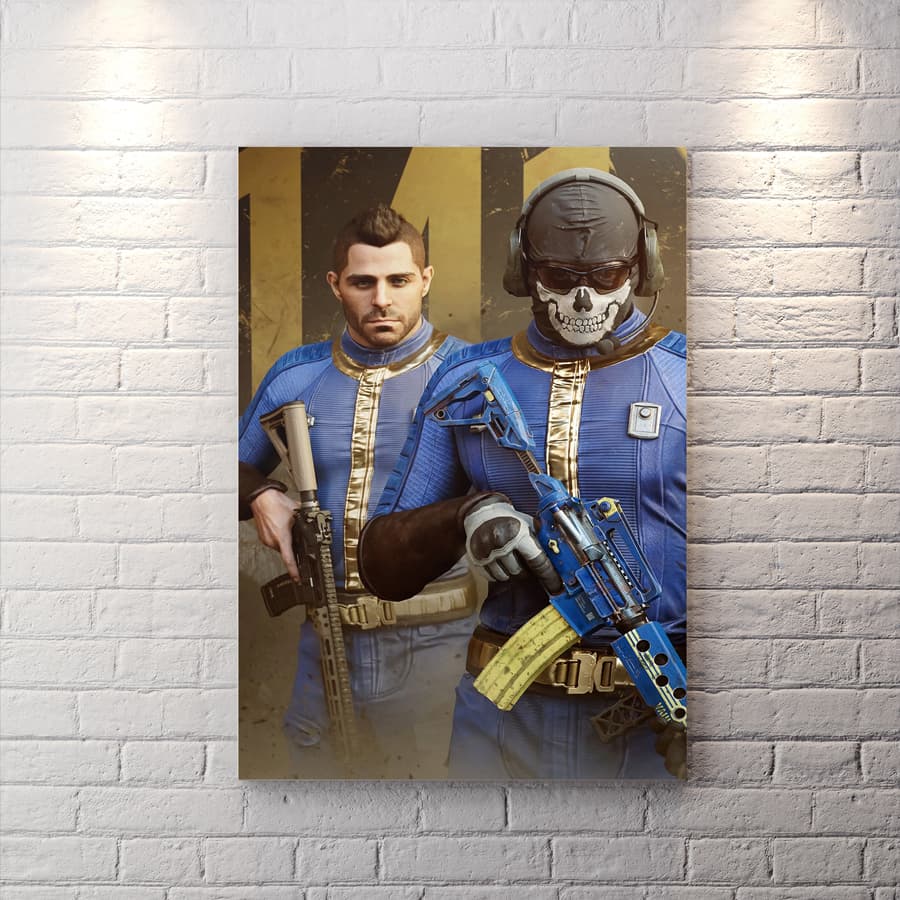 تابلو شاسی گیمینگ طرح Call of Duty شخصیت گوست WAs-1437 — تصویر ۲