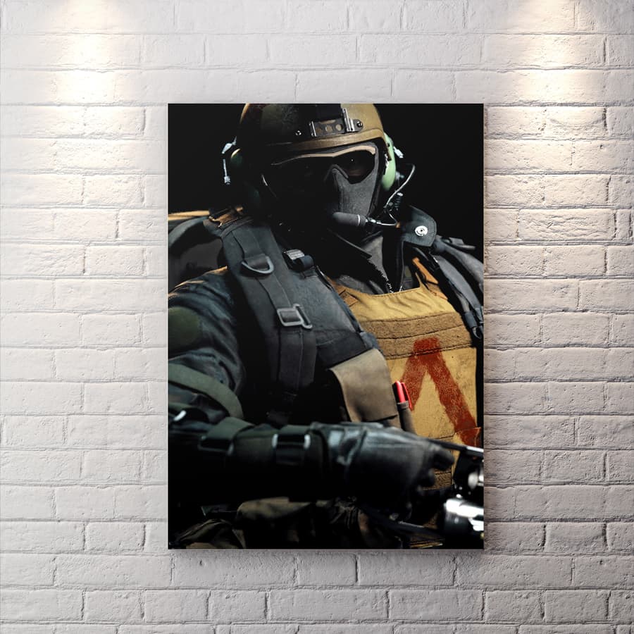 تابلو شاسی گیمینگ طرح Call of Duty شخصیت جاگرنات WAs-1433 — تصویر ۲