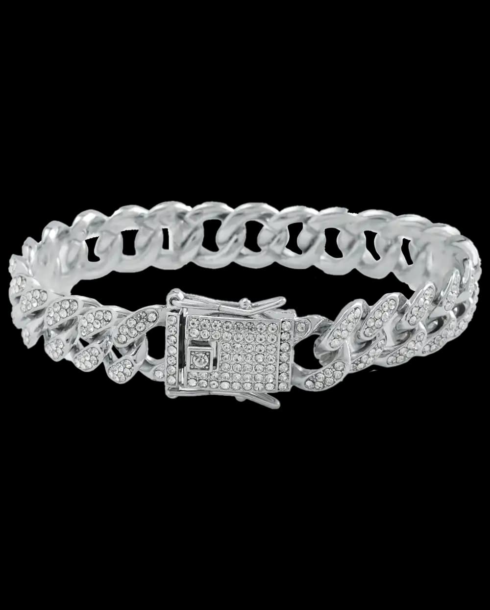 دستبند استیل مردانه کارتیه CARTIER مدل فول نگین کد 2425