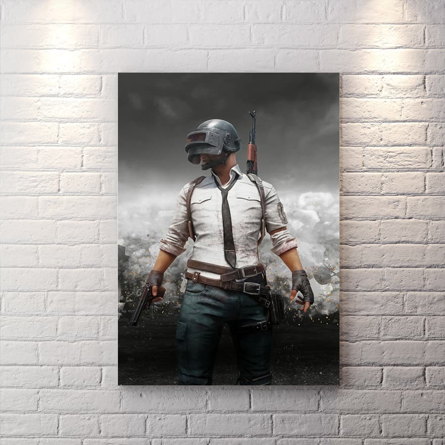 تابلو شاسی گیمینگ Pubg طرح شخصیت اصلی بازی WAs-1146