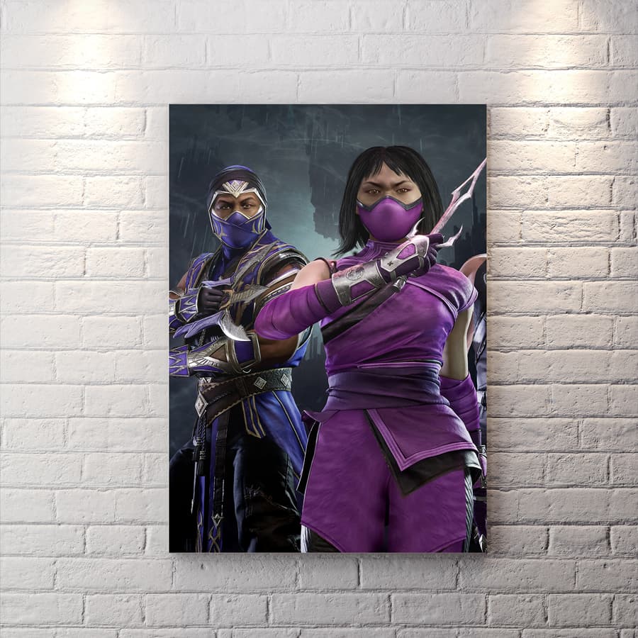 تابلو اتاق گیمینگ طرح شخصیت Mileena از بازی مورتال کمبت WAs-1100