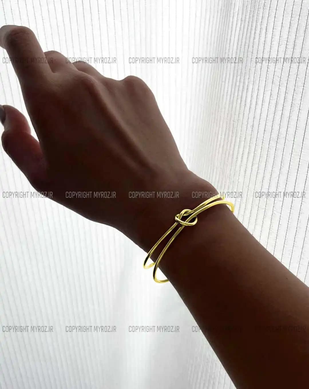 دستبند استیل زنانه شنل CHANEL مدل النگویی کد 2409 — تصویر ۲