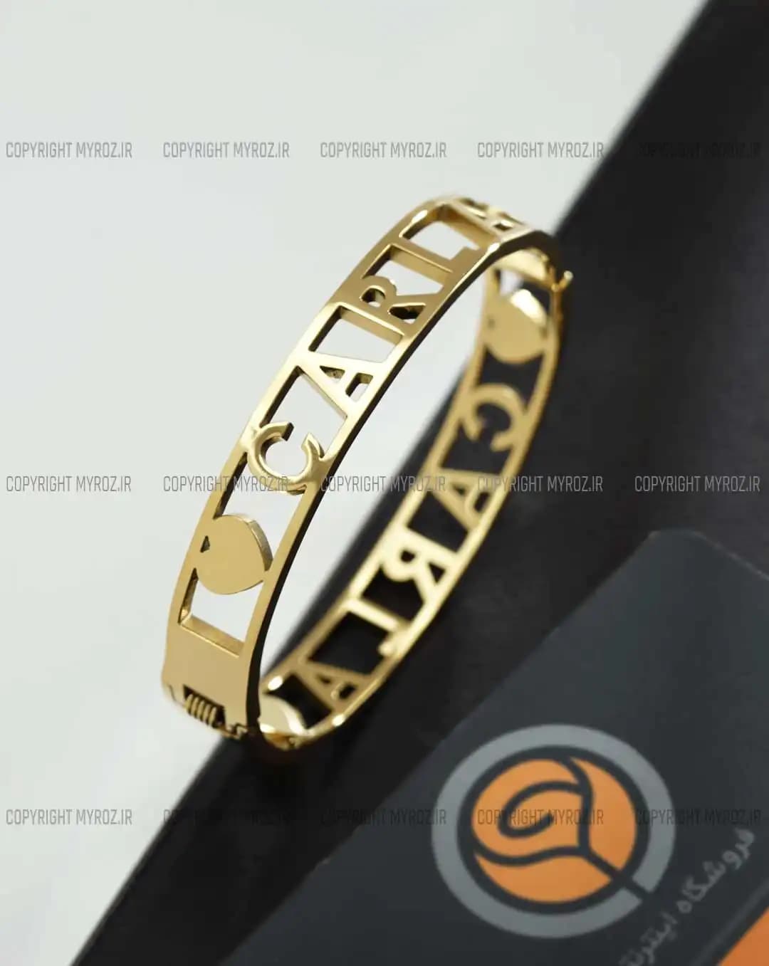 دستبند استیل زنانه بولگاری BVLGARI مدل دستبندی کد 2405 — تصویر ۳