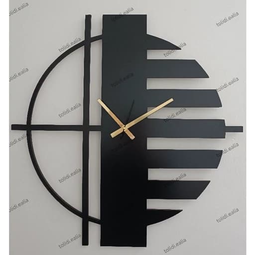 ساعت دیواری چوبی خاص خطی مدرن کد 145 پس کرایه