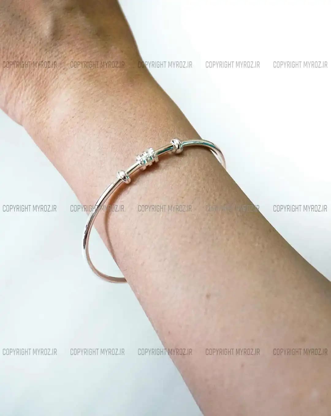 دستبند استیل زنانه هری HARRY مدل پینترسی کد 2398 — تصویر ۳