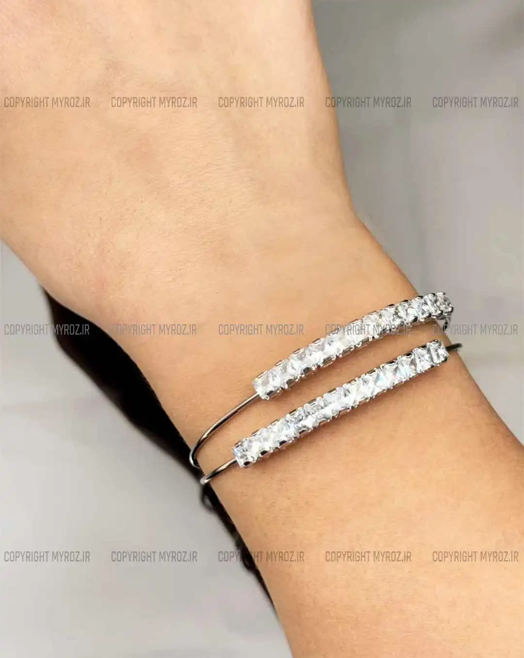 دستبند استیل زنانه کارتیر CARTIER مدل جواهری کد 2393 — تصویر ۳