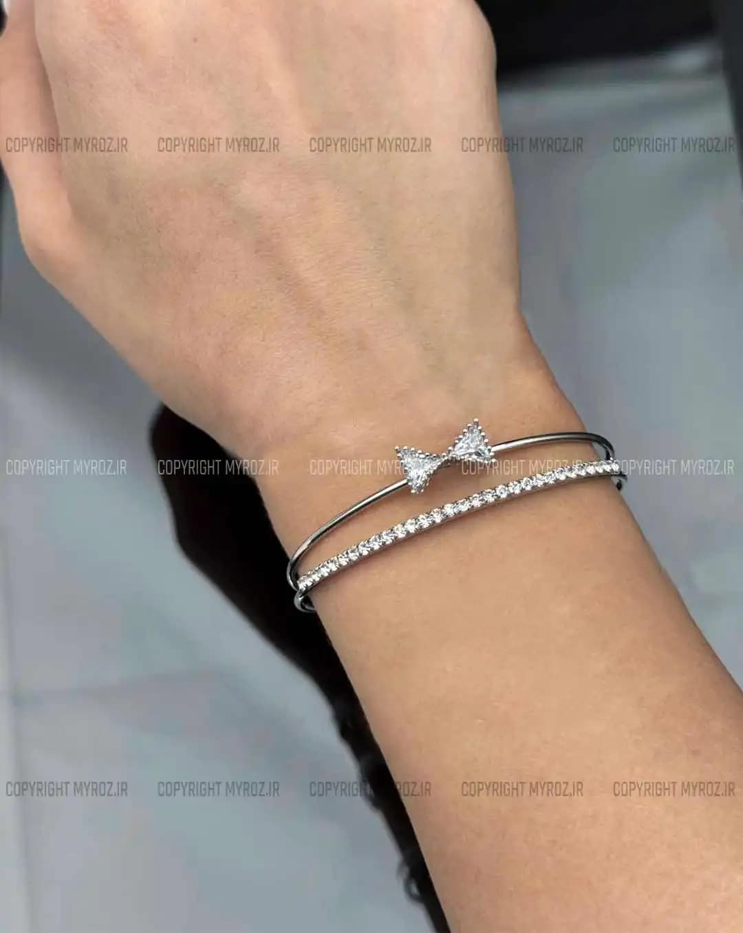 دستبند استیل زنانه کارتیر CARTIER مدل جواهری کد 2392 — تصویر ۳