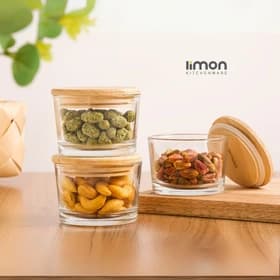 جا ادویه لیمون مدل گرد درب چوبی 2193