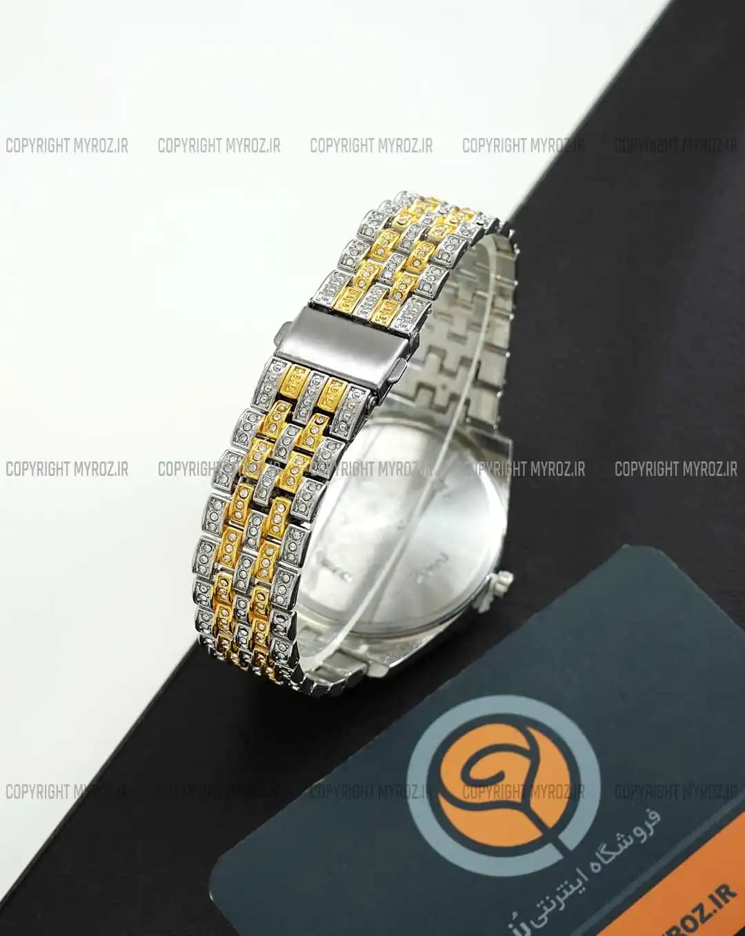 ساعت مچی مردانه رولکس ROLEX مدل فول نگین کد 2382 — تصویر ۶