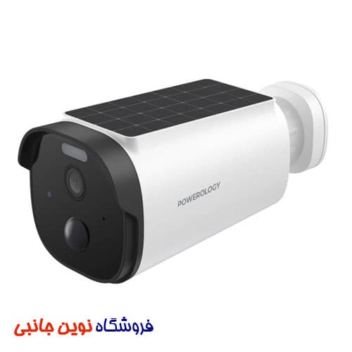 دوربین هوشمند پاورولوژی خورشیدی مدل PP074 ا Powerology PPBCHA74 Built-in Solar Outdoor Camera ( تک / عمده )