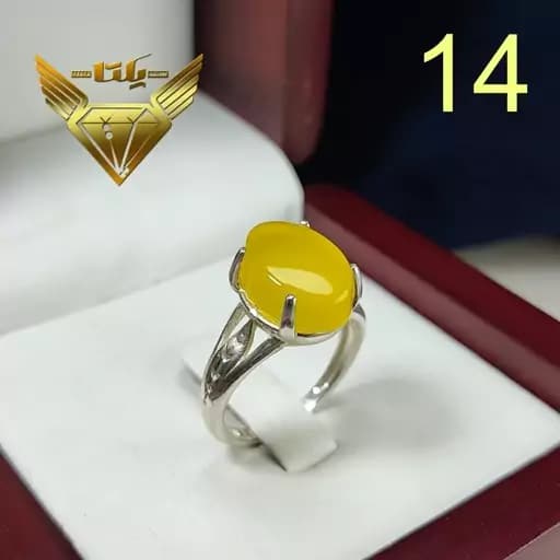 انگشتر نقره زنانه شرف شمس کد 14 — تصویر ۲