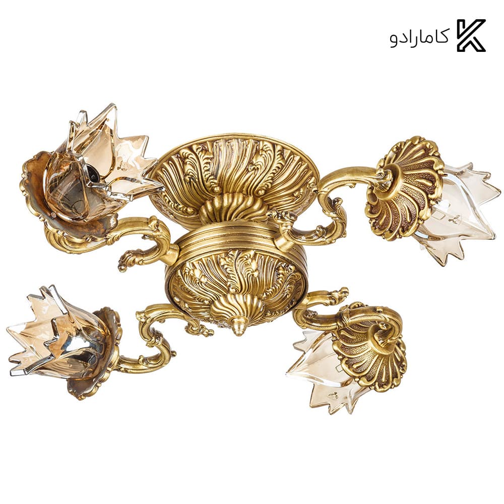 لوستر سقفی دایکاست آلومینیوم چشمه نور ۴ شعله مدل S3544/4