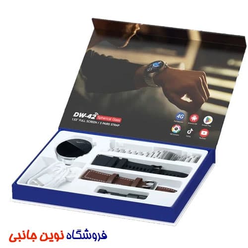 ساعت هوشمند Telzeal مدل DW-42 سیم کارت خور دوربین دار – 64 گیگ حافظه داخلی 4 گیگ رم و 3 بند ا Telzeal DW-42 64GB/4GB 4G Sim Support Dual Camera Smart Watch — تصویر ۴