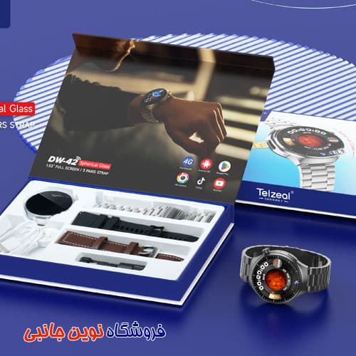 ساعت هوشمند Telzeal مدل DW-42 سیم کارت خور دوربین دار – 64 گیگ حافظه داخلی 4 گیگ رم و 3 بند ا Telzeal DW-42 64GB/4GB 4G Sim Support Dual Camera Smart Watch — تصویر ۶