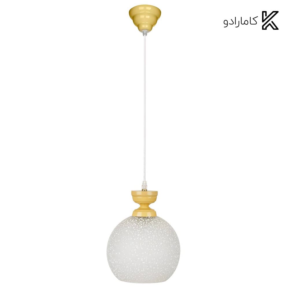 چراغ آویز فلزی چشمه نور تک شعله کد G555-1H-CR