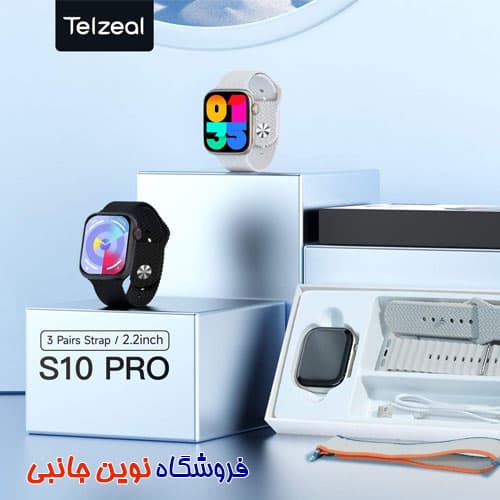 ساعت هوشمند تلزیل مدل S10 PRO Chat GPT نمایشگر امولد | TELZEAL S10 PRO AMOLED ChatGPT 3 Pairs Strap Smart Watch (تک / عمده) — تصویر ۸