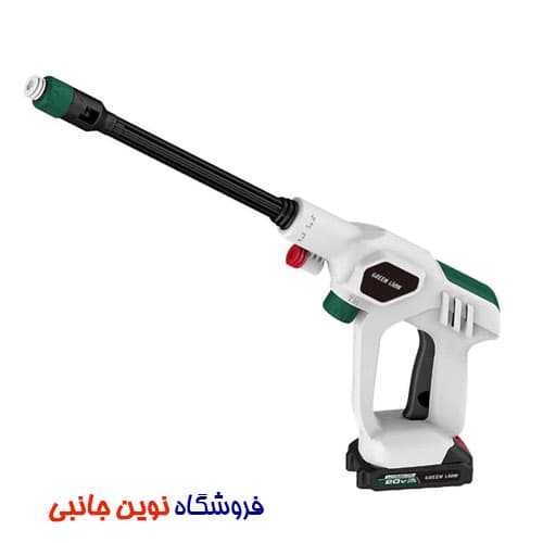 کارواش شارژی گرین لاین مدل Pressure Wash Gun ا Green Lion Pressure Wash Gun GNCLNGUNWH Rechargeable car wash (تک/عمده)