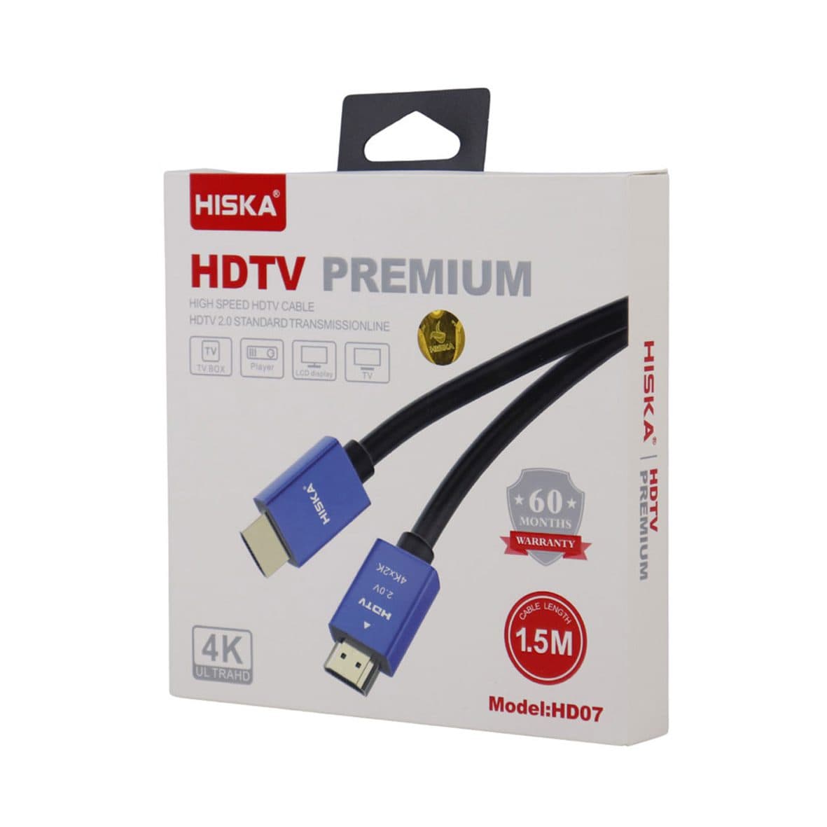 کابل HDMI هیسکا مدل HD07 طول 1/5 متر ا Hiska HDMI Cable HD07 کد 5607