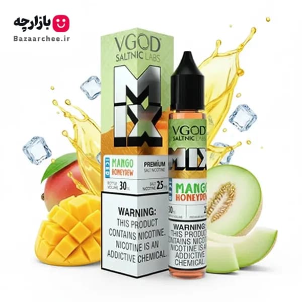 سالت نیکوتین میکس انبه طالبی یخ ویگاد | VGOD MIX Iced Mango Honeydew Saltnic