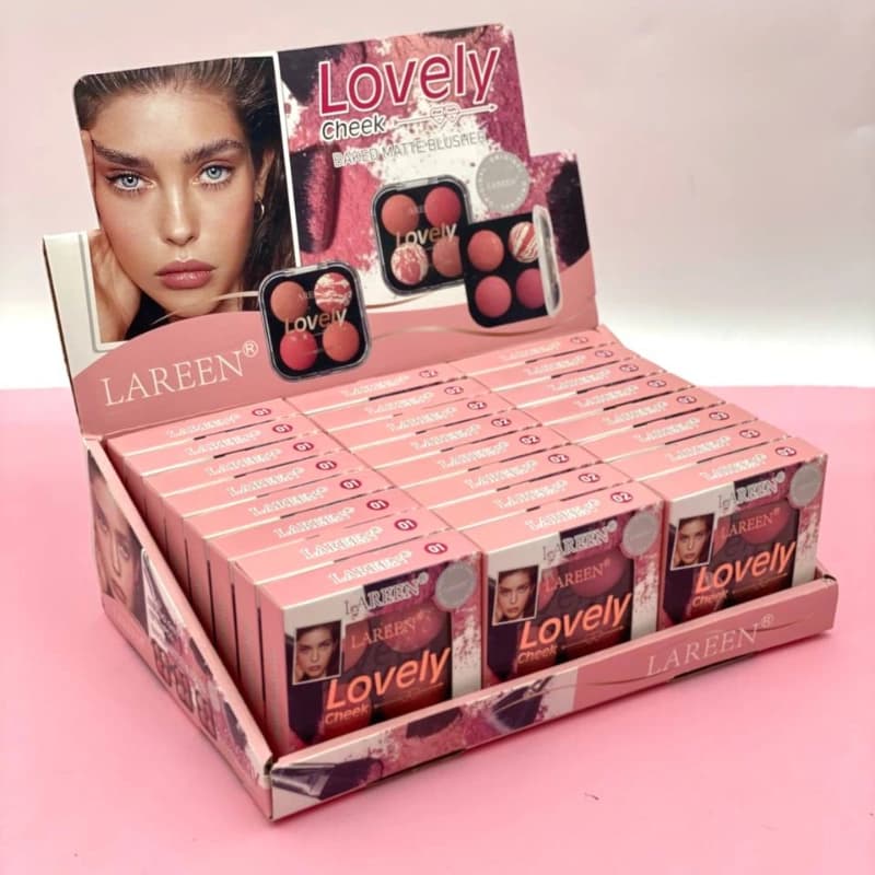 رژگونه ابرو بادی ۴ رنگ اورجینال LAREEN کد G103 — تصویر ۲