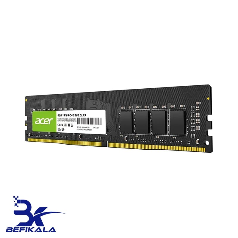 رم دسکتاپ ایسر ظرفیت 8 گیگابایت RAM 8GB ACER 3200 D4 PC UD100