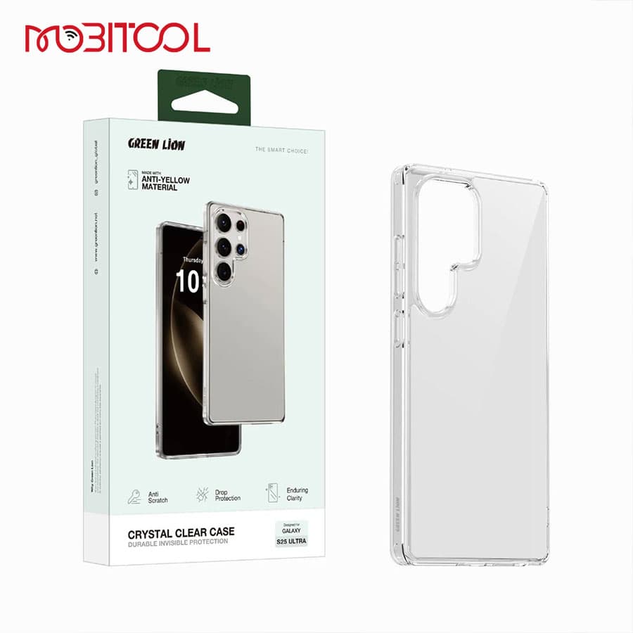 قاب کریستالی شفاف گرین لاین سامسونگ اس 25 اولترا Green Lion Crystal Clear Case Samsung S25 Ultra — تصویر ۷