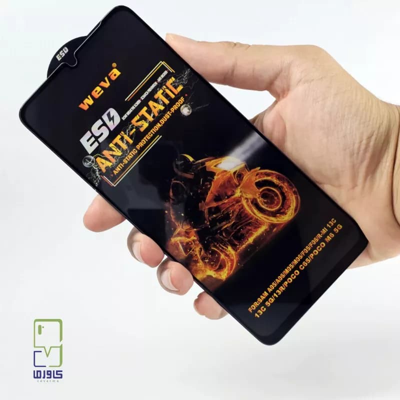 گلس Redmi 13C / Poco C65 | گلس آنتی‌استاتیک Wave