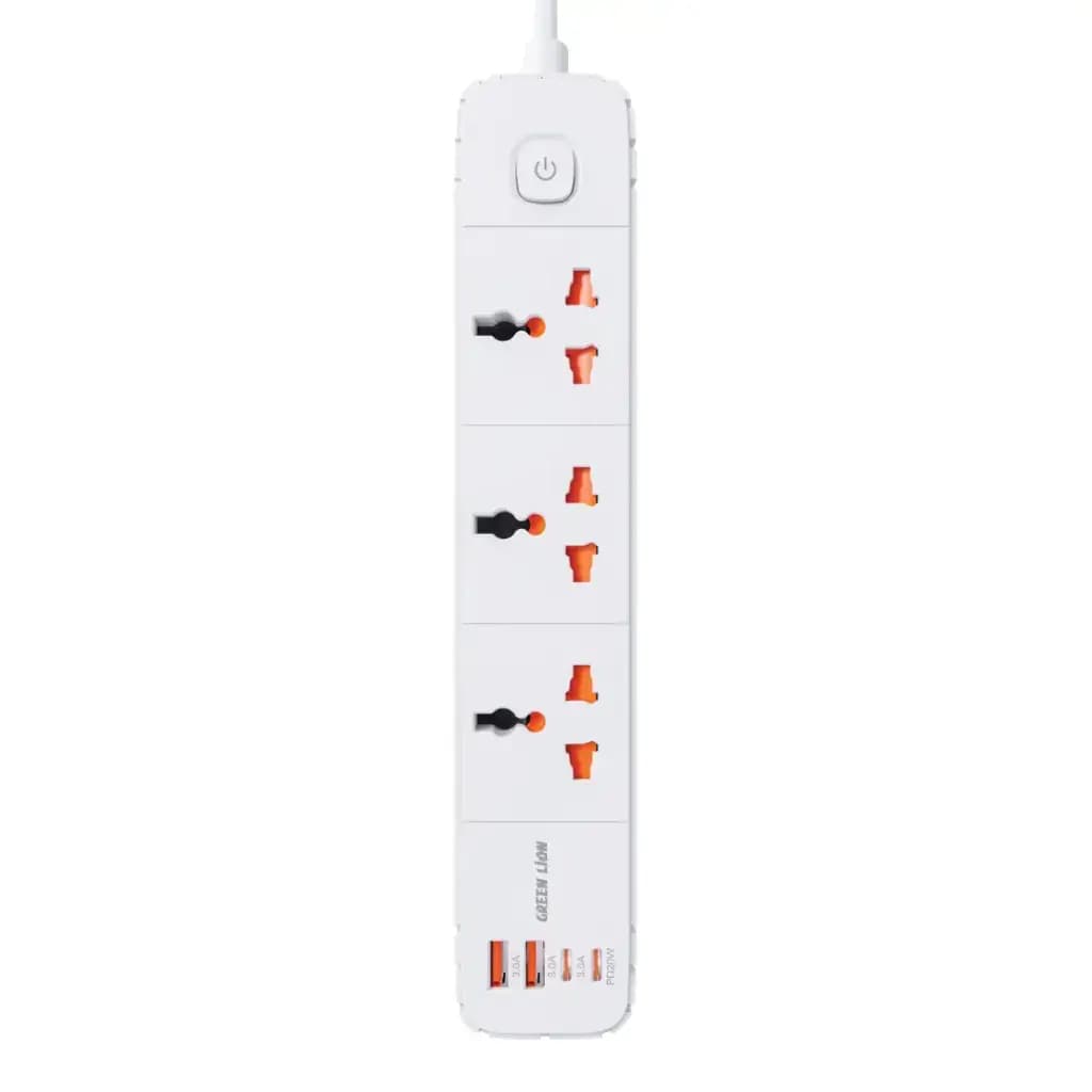 چندراهی هوشمند و شارژر گرین لاین Green Lion GS-300 Power Socket 2500W — تصویر ۵