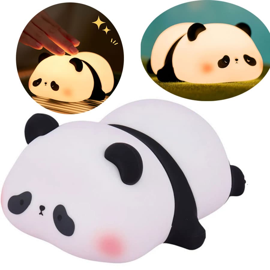 چراغ خواب فانتزی سیلیکونی طرح پاندا Panda Silicone Sleep Lamp