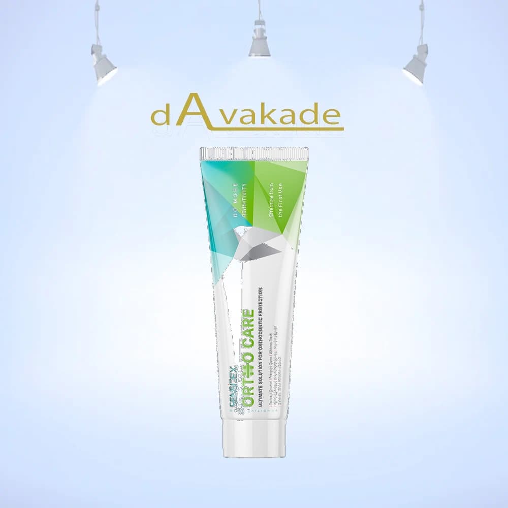 خمیر دندان کامل ژلی حاوی آلوئه‌ورا مدل ORTHO-CARE سنسیدکس SENSIDEX حجم 100 گرم